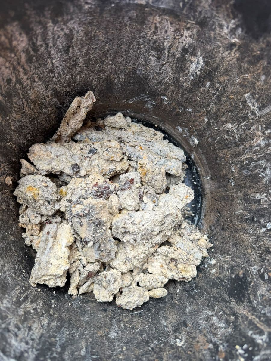 Fat build-up dug out